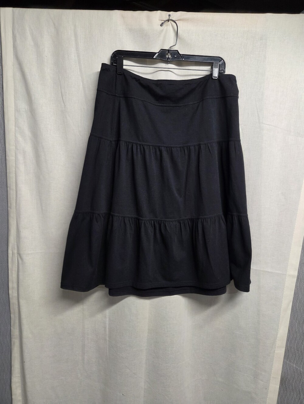 L.A. Blues Black Tiered A-Line Skirt